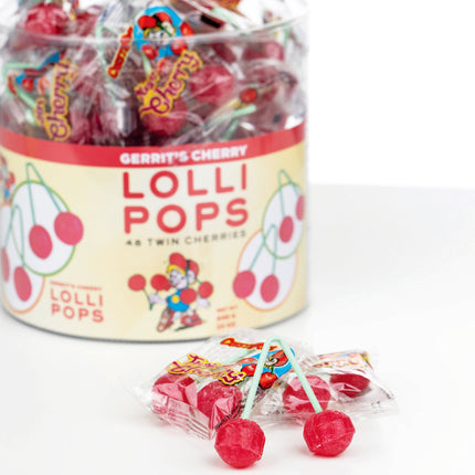 Gerrit's Twin Cherry lollipops 48ct