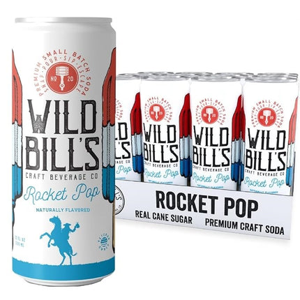 Wild Bill's Rocket Pop Soda 12oz Cans 12ct Case