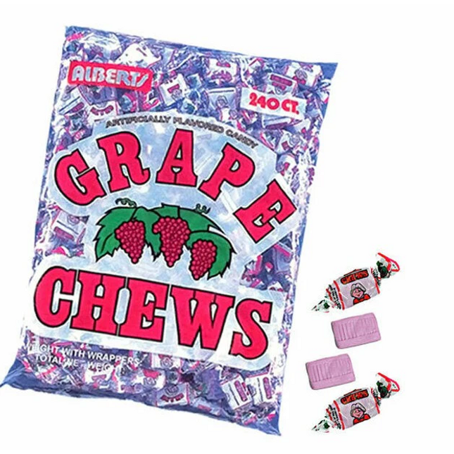 Alberts Fruit Chews Grape 240ct