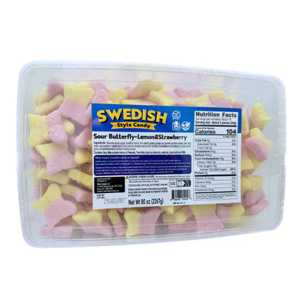 Swedish Style Sour Tutti Fruitti Butterflies 5lb tub