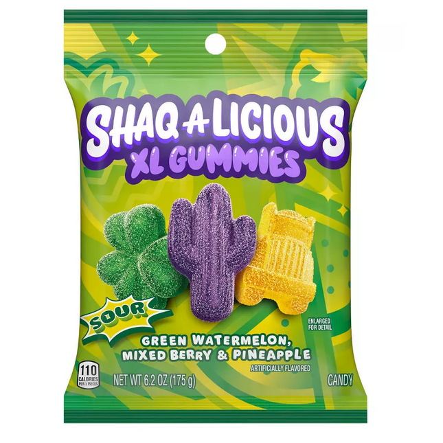 Hershey Shaq-A-Licious Gummies 6.2oz 12ct case