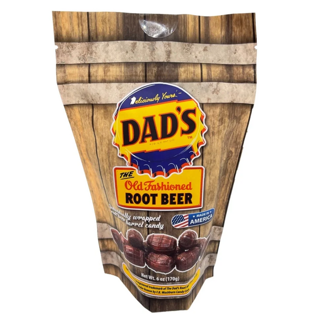 Roses Dad's Root Beer Gusset Bag 6oz 6ct case
