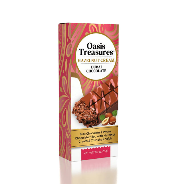 Oasis Treasures Hazelnut Cream Dubai Bar 24ct