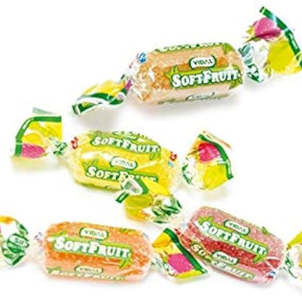 Vidal Assorted Soft Fruit Jelly Candy Wrapped 2.2 lb Bag