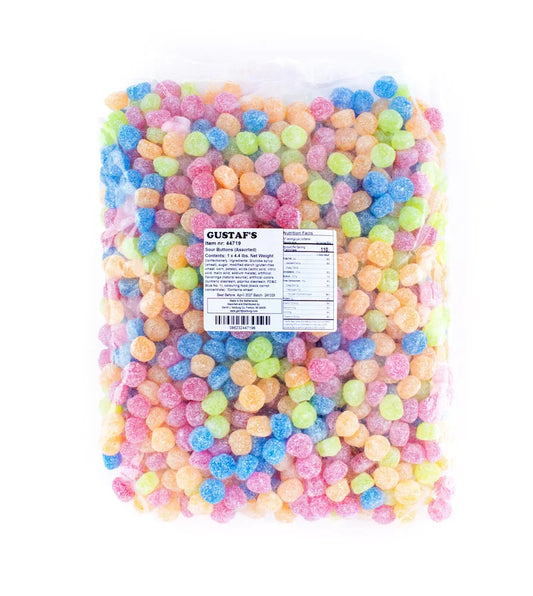 Gustaf's Sour Buttons Assorted 4.4 lbs