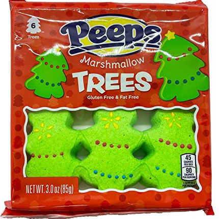 Peeps Marshmallow Xmas Tree 6pk 12ct