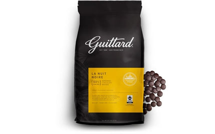 Guittard 3550C25 55% La Nuit Noire Semisweet Choc Wafers 25lb