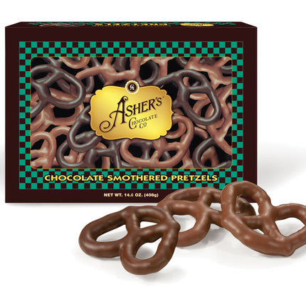 Asher Assorted Milk and Dark Chocolate Pretzels 14.6oz 12ct Special Order