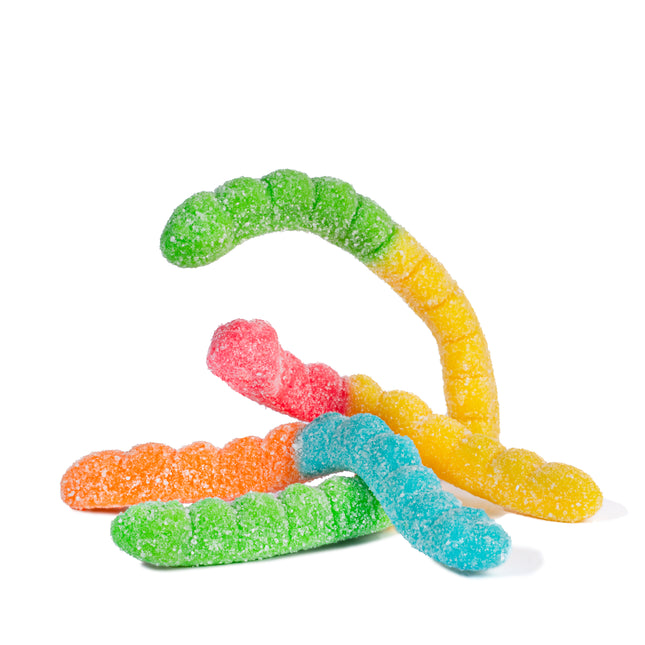 Albanese Sour Gummi Neon Worms Brite Crawlers 4.5lb