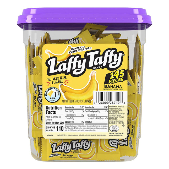 Laffy Taffy Banana 145ct Tub - Royal Wholesale