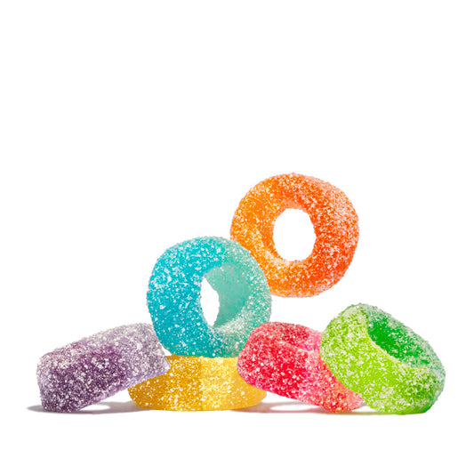 Albanese Bulk Sour Mini PuckeRings 6 Flavors 4.5 lb