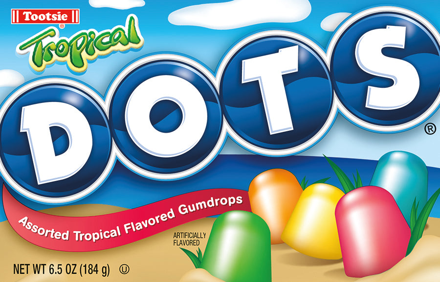 Tootsie Tropical Dots 6.5oz 12ct