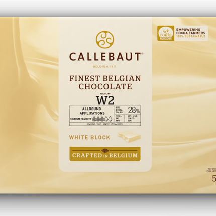 Barry Callebaut W2NV-132 White Chocolate Blocks 55lbs