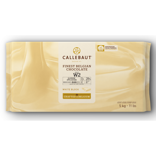 Barry Callebaut W2NV-132 White Chocolate Blocks 55lbs