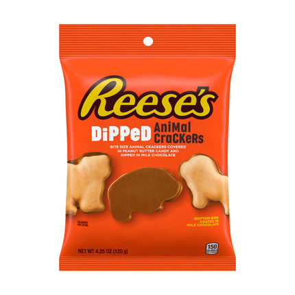 Hershey Reese's Dipped Animal Crackers Peg Bag 4.25oz 12ct
