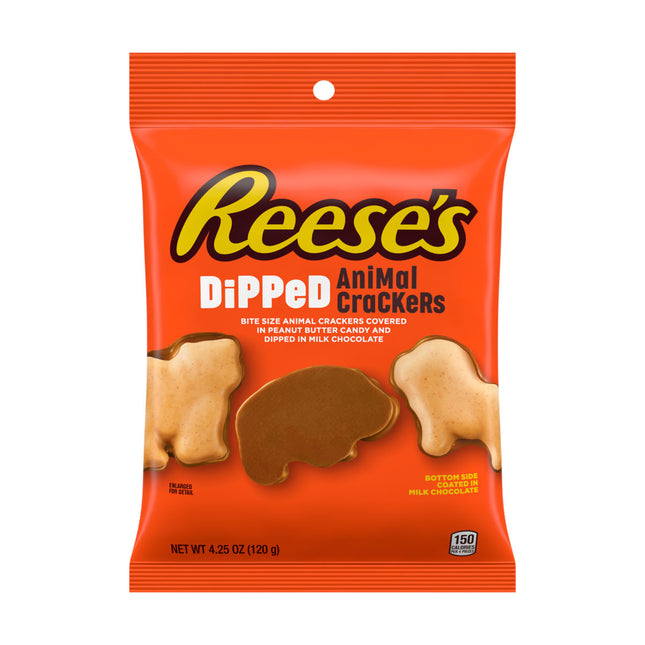 Hershey Reese's Dipped Animal Crackers Peg Bag 4.25oz 12ct