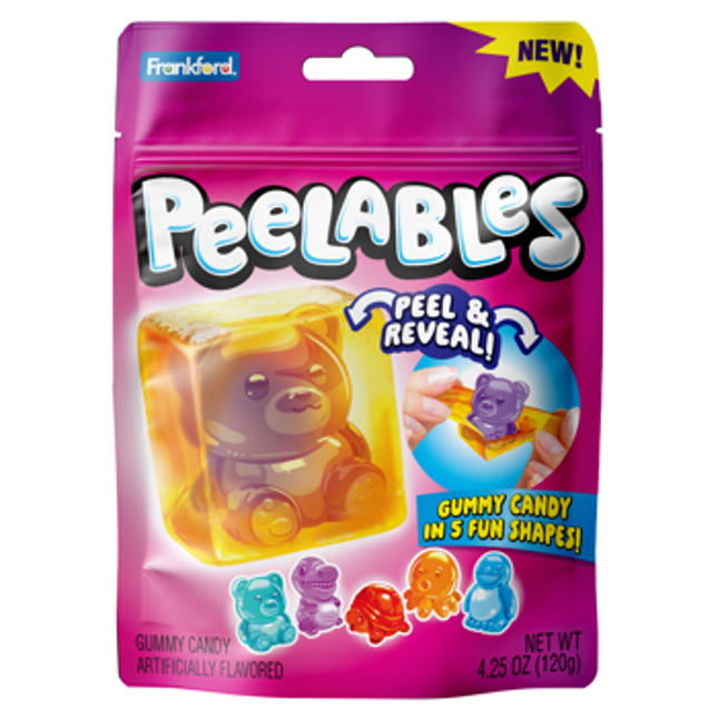 Frankford Peelables Assorted Animals Gummy Bag 4.25oz 9ct