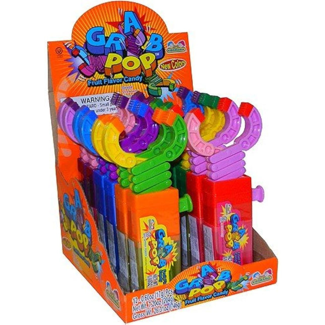 Kidsmania Grab Pop Robot Arm Lollipops 12ct