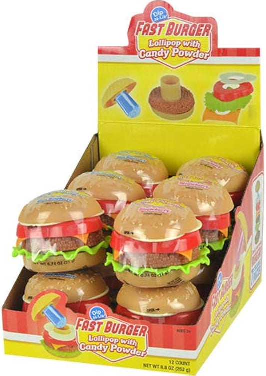 Kokos Fast Burger Dip N Lik 12ct