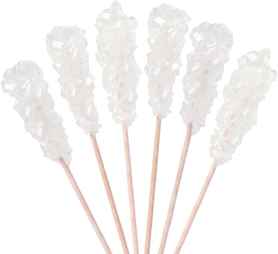 Roses Confection Swizzle Sticks White Wrapped 72ct