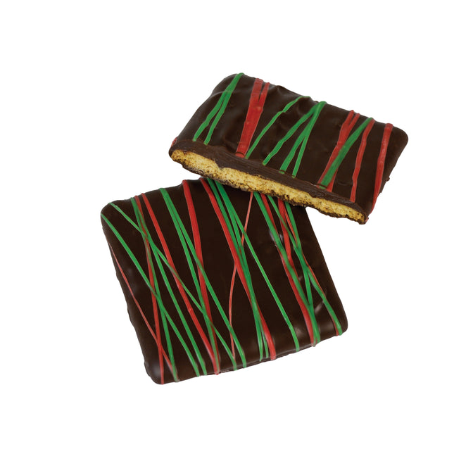 Asher Dark Chocolate Grahams with Christmas String 5lb