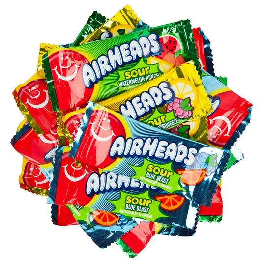 Airheads Mini Bars 5lb Bags Assorted Sours 1/5ct