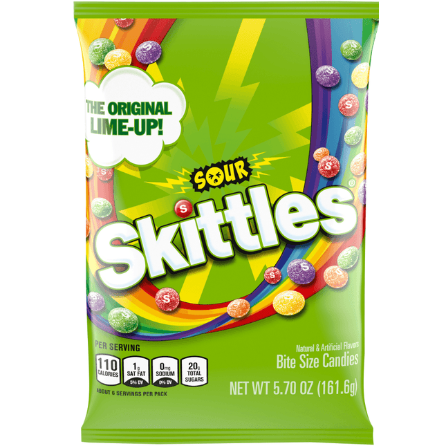 Skittles Sour 5.7oz 12ct - Royal Wholesale