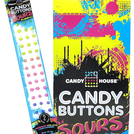 Doscher's Candy House Sour Candy Buttons .05oz Wrapped 24ct