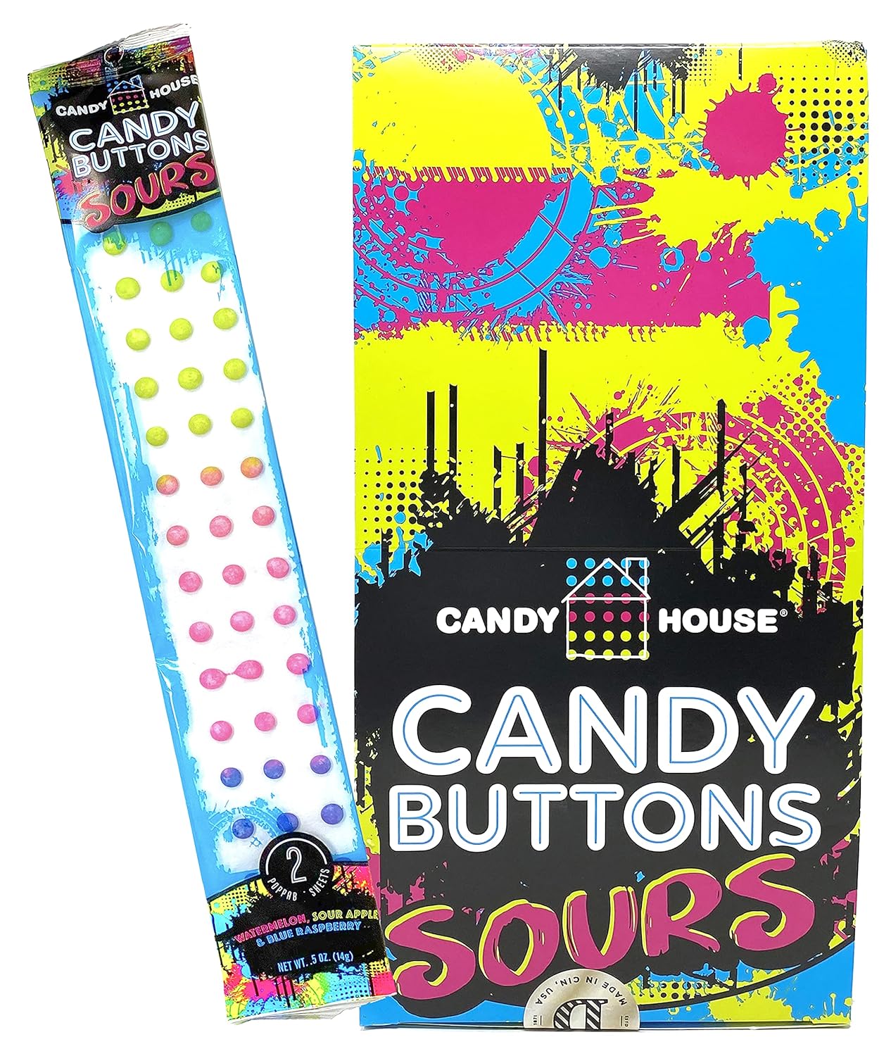 Necco Candy Buttons .05oz Wrapped 24ct | Royal Wholesale