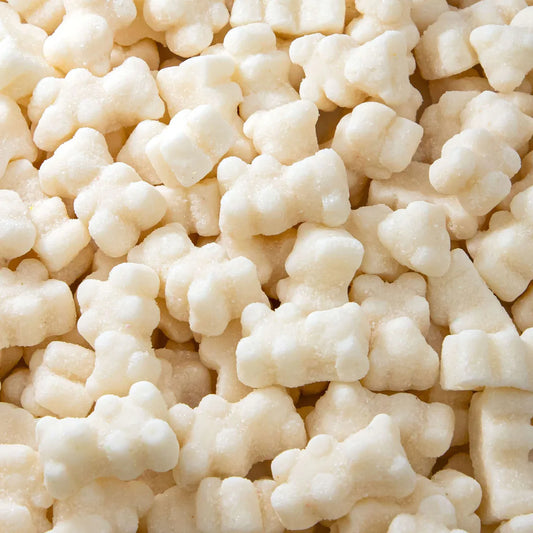 White Sour Vanilla  Bears Starch Candy 5.5lb
