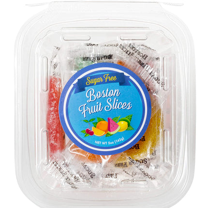 Boston Sugar Free Fruit Slices 5oz tub 16ct