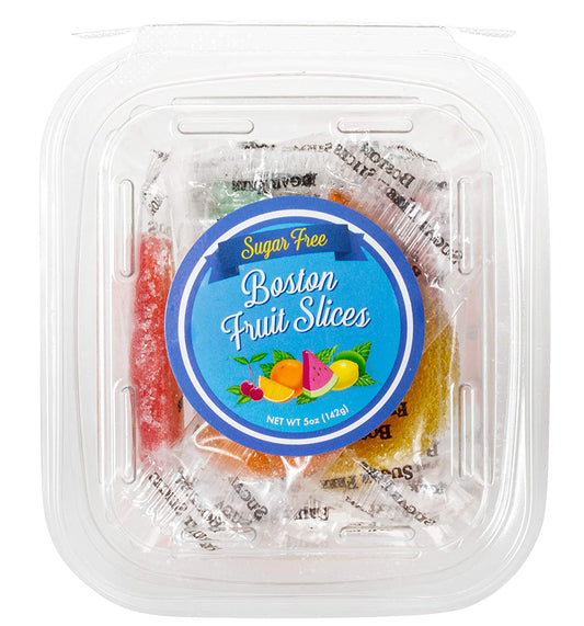 Boston Sugar Free Fruit Slices 5oz tub 16ct