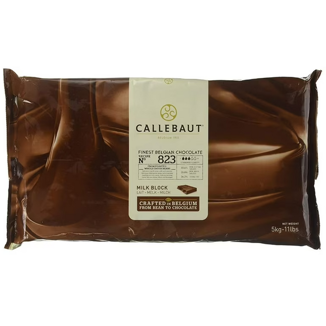 Barry Callebaut 823NV Milk Couverture Blocks 33.6% 55lb