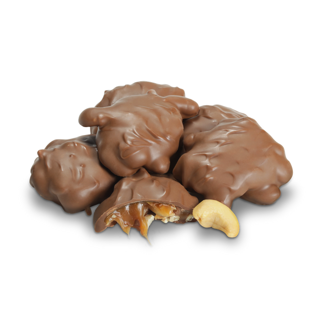 Albanese Milk Chocolate Cashew Caramel Patties 10lb Case