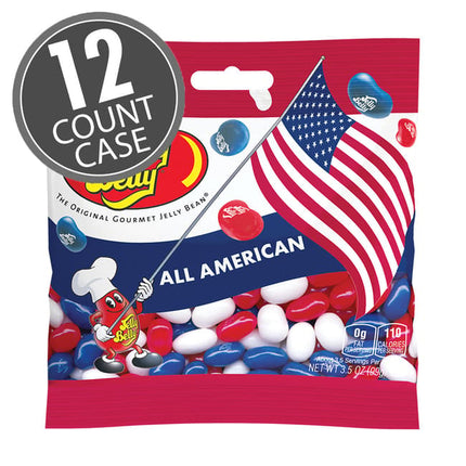 Jelly Belly All American Mix 3.5oz bags 12ct case
