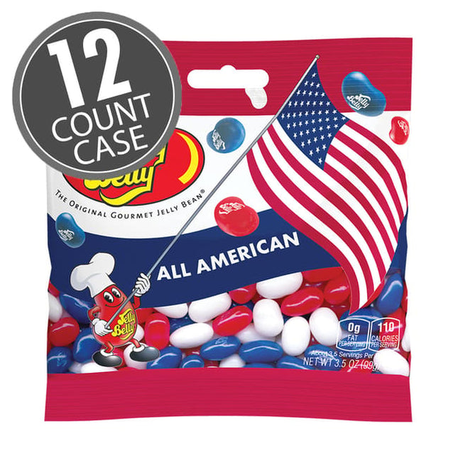 Jelly Belly All American Mix 3.5oz bags 12ct case