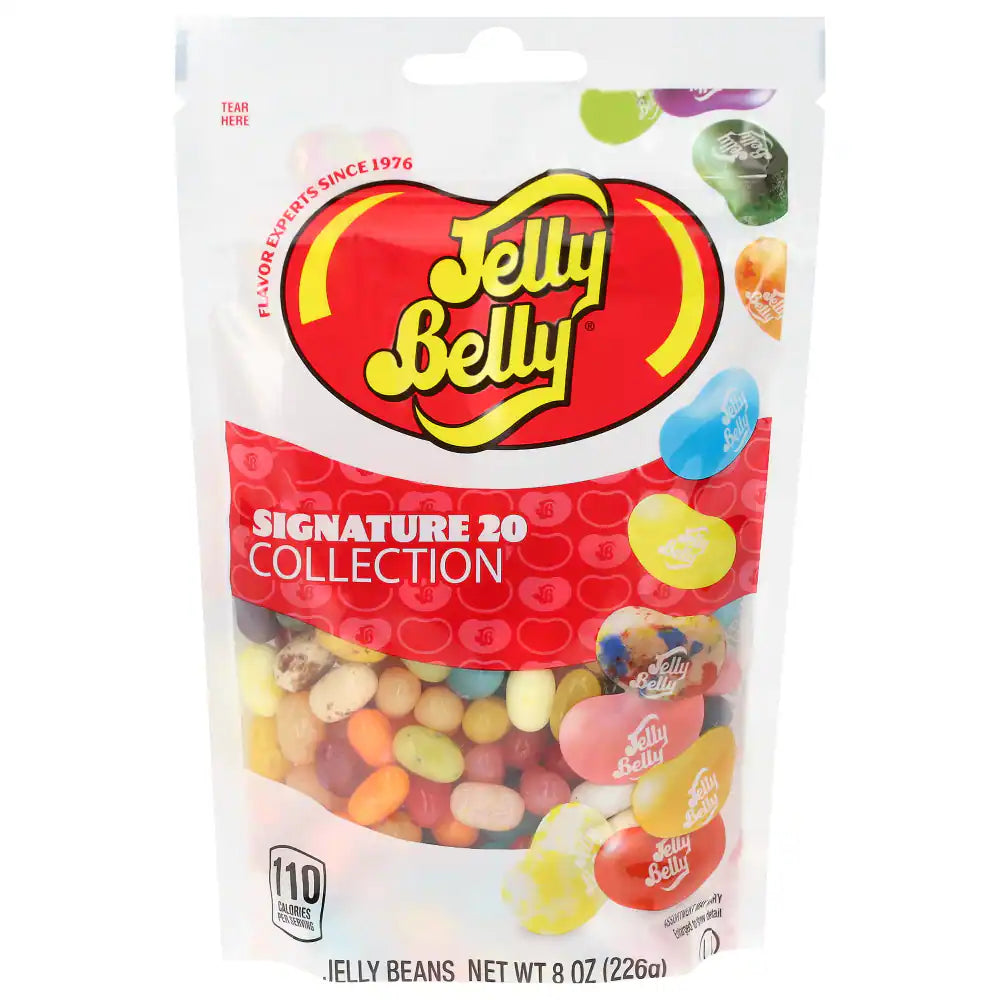 Jelly Belly 65940 Signature 20 Pouch Bags 8oz 10ct case
