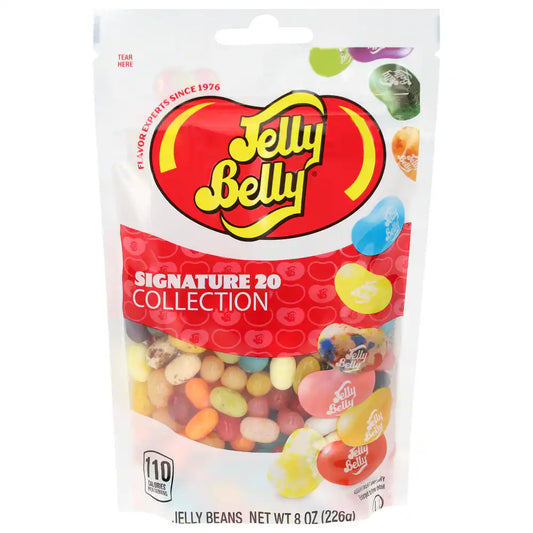 Jelly Belly 65940 Signature 20 Pouch Bags 8oz 10ct case
