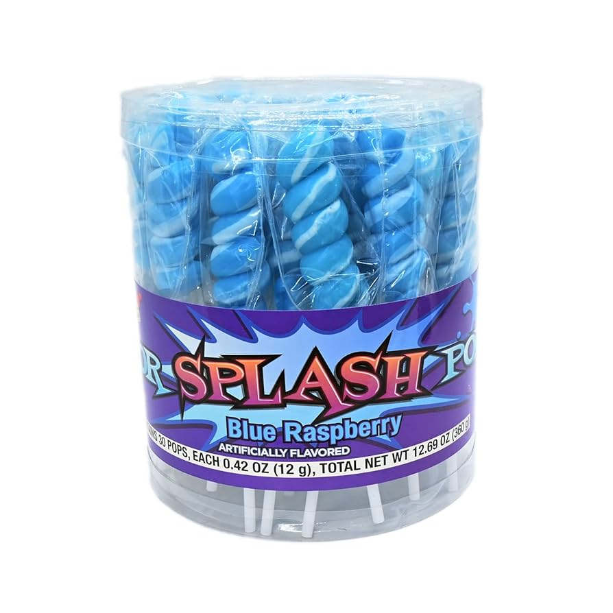 Alberts Color Splash Lollipops Baby Blue 30ct
