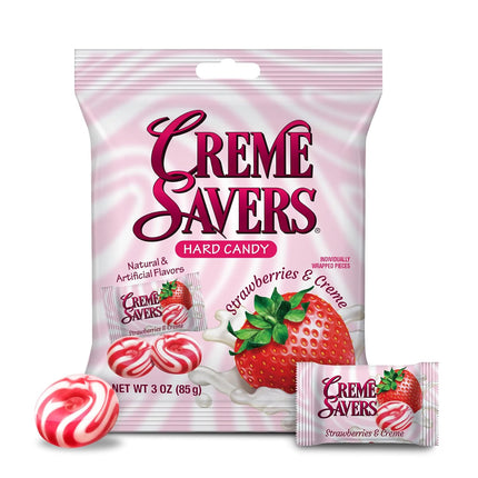 Creme Savers Bags Strawberries & Creme 6.25oz 12ct