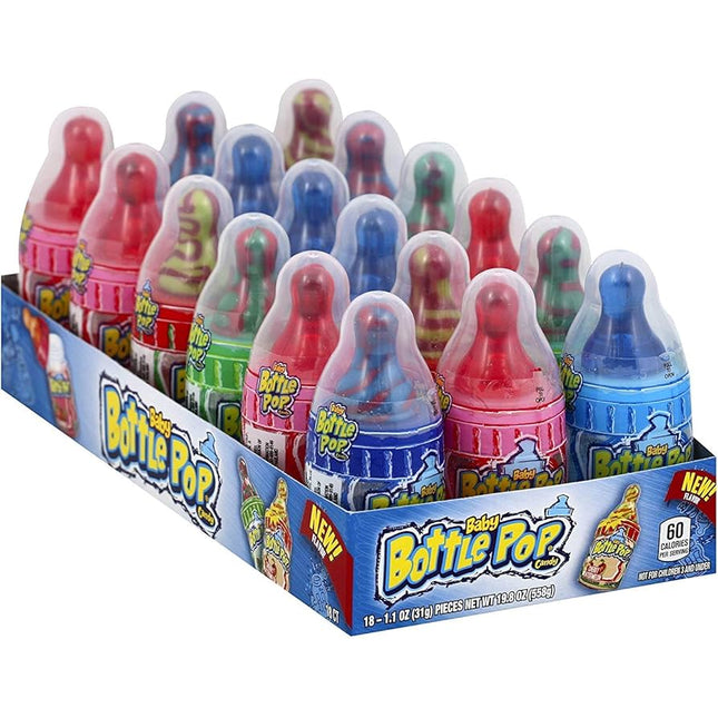 The Bazooka Company Baby Bottle Pops 18ct