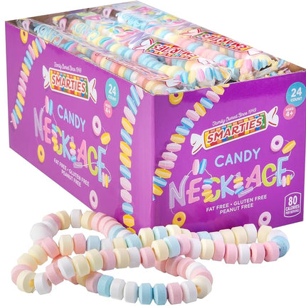 Smarties Jumbo Wrapped Necklaces 36ct