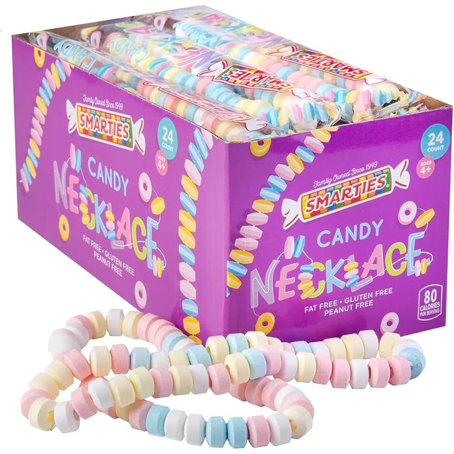 Smarties Jumbo Wrapped Necklaces 36ct