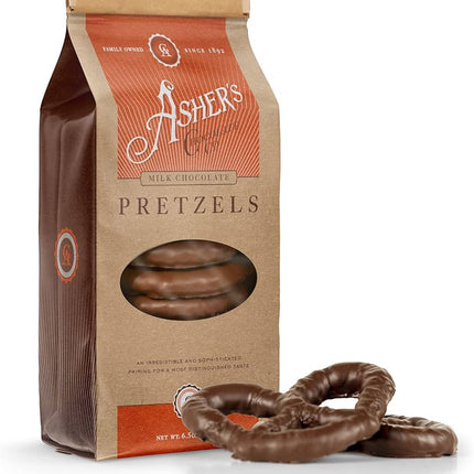 75255 - Asher Milk Chocolate Smothered Pretzels Coffee Bags 6.5oz 12ct