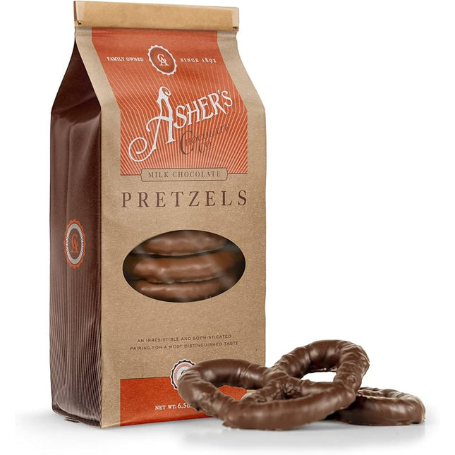 75255 - Asher Milk Chocolate Smothered Pretzels Coffee Bags 6.5oz 12ct