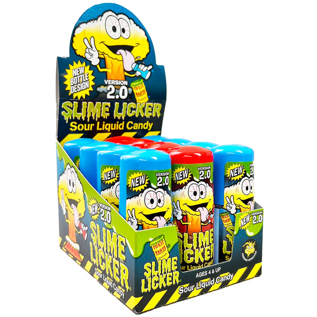 Toxic Waste Slime Lickers 2.0 Sour Rolling Liquid Candy 12ct