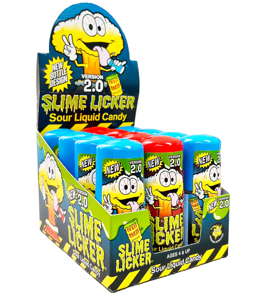 Toxic Waste Slime Lickers 2.0 Sour Rolling Liquid Candy 12ct