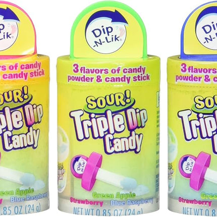 KoKo's Dip-N-Lik Sour Triple Dip Candy 12ct