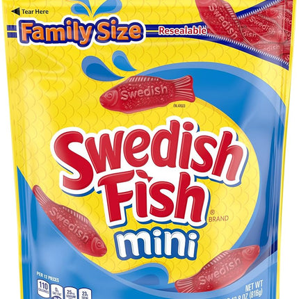 Mini Red Swedish Fish 1.8lb Resealable Bag