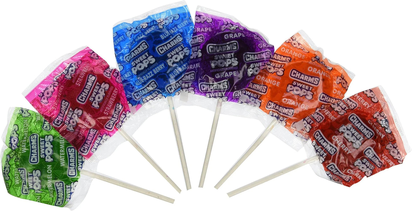 Charms Sweet Flat Pops 100Ct